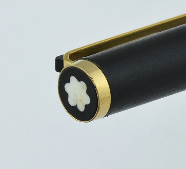 Montblanc Ball Pix 784 Ballpoint Pen - Black with Gold Trim
